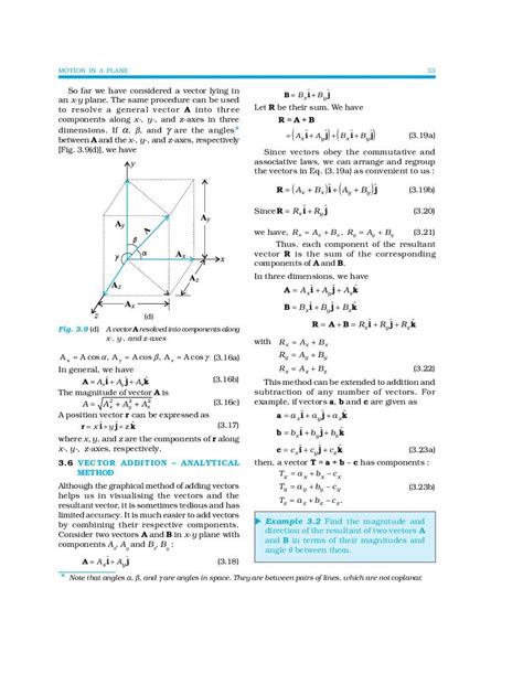 Ncert Book Class Physics Chapter Motion In A Plane Pdf Aglasem