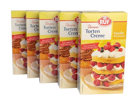 5x RUF Torten Creme Vanille 100g Backzutaten Backfun