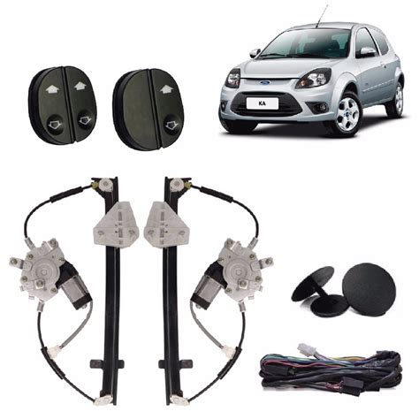 Kit Vidro Eletrico Ford Ka 2001 A 2007 2 Portas Original R 207 95 Em