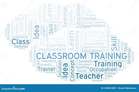 Classroom Training Word Cloud Stock Illustration Illustration Of