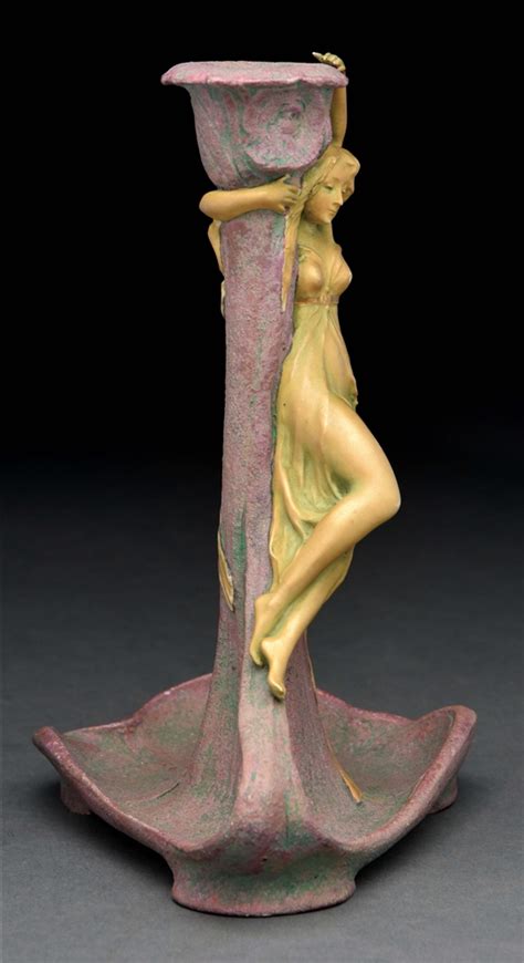 Lot Detail ERNST WAHLISS ART NOUVEAU CANDLESTICK