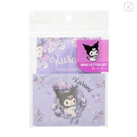 Japan Sanrio Mini Letter Set Kuromi Violet Kawaii Limited