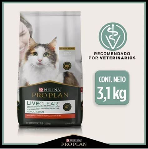 Proplan Live Clear Reductor De Caspa alérgenos Salmon 3 1kg