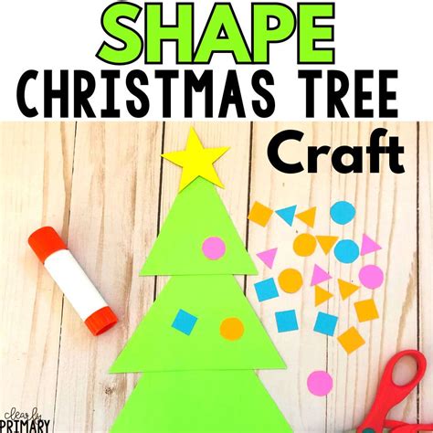 Easy Christmas Tree Shape Craft - Clearly Primary