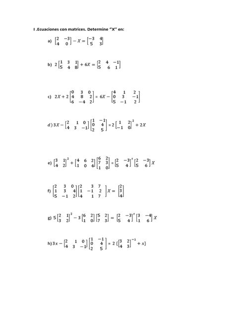 Ecuaciones Con Matrices | PDF