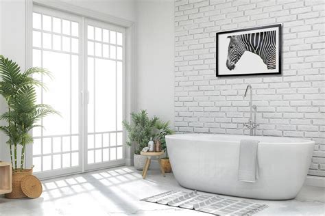 Obraz W Ramie Na Ścianę Zebra Głowa Pasy 70X50 Cm Opinie i atrakcyjne