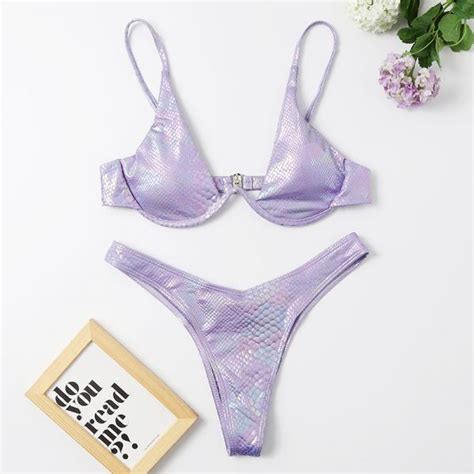 Summer Style Women S Sexy Snake Print Stamping Fabric Bikini On Luulla