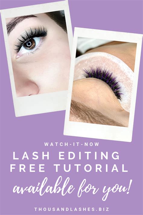 Lash Editing Free Tutorial Available For You In 2021 Lashes