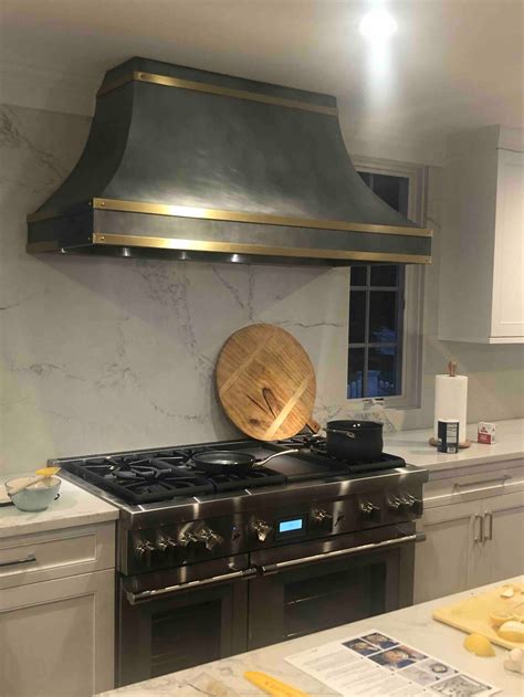 Zinc Hood Custom Zinc Range Kitchen Hood Etsy