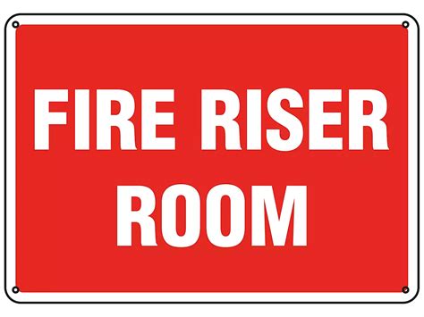 "Fire Riser Room" Sign - Plastic S-25343P - Uline