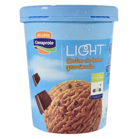 Helado Conaprole Dulce De Leche Granizado Light 473 G Devoto Hnos Sa