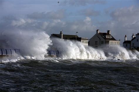 Rough Weather at Trearddur Bay Stock Photo - Image of white, hitting: 12085872