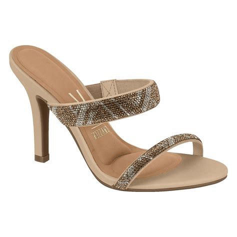 Vizzano Crystal Mule Beige For The Working Lady