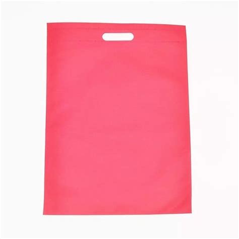 Plain Pink D Cut Non Woven Bag For Grocery At Rs 180 Kg In Faridabad