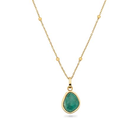 Jade Stone Necklace (Gold) – Abbott Lyon US