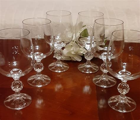 Crystal Wine Glasses Bohemian Crystal Claudia Wine Goblets Import Associates Crystal Wine