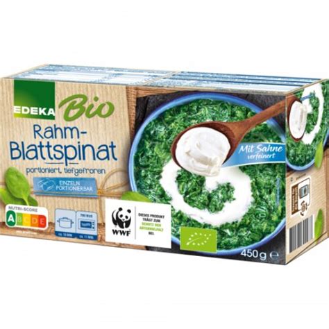 Bio EDEKA Rahm Blattspinat 450g Lebensmittel Versand Eu Lebensmit