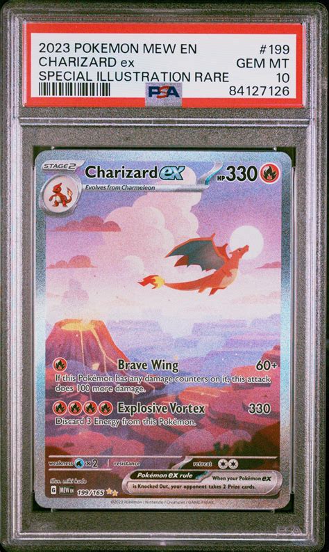 2023 Pokemon Mew En 151 199 Charizard Ex Special Illustration Rare Psa