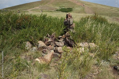 Archaeological monument of Arkaim Stock Photo | Adobe Stock