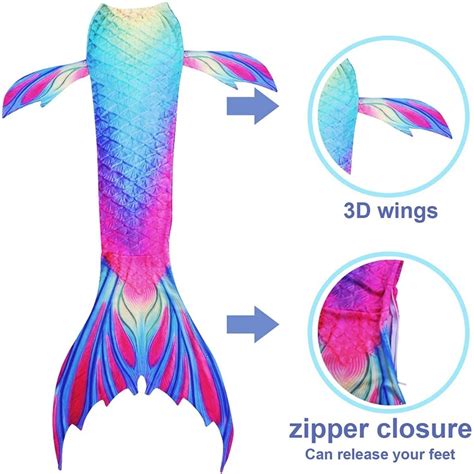 Set Sirena Cola Y Bikini Ni As Traje De Ba Ocontinuarlouis Meses Sin Intereses