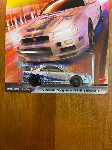 Hot Wheels Nissan Skyline Gtr R Brian Fast And Furious Hobbies Toys Toys Games On Carousell