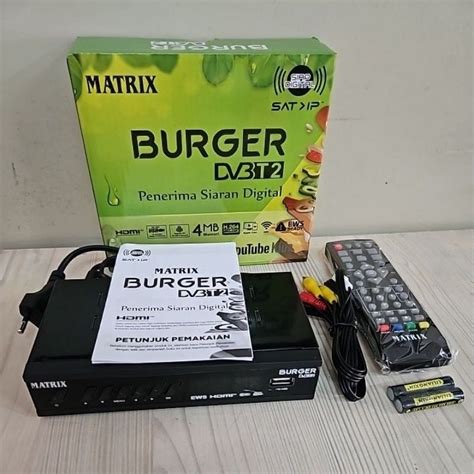 Jual STB SET TOP BOX MATRIX BURGER HIJAU DVB T2 Shopee Indonesia