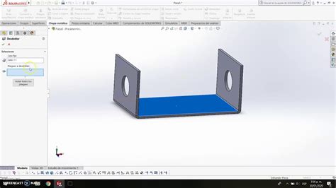 Chapa Met Lica Gu A Solidworks Youtube