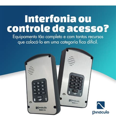 Painel Bravo Slim Interfone Celular Sem Fio Pináculo 1085