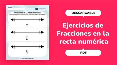 Ejercicios De Fracciones En La Recta Num Rica Pdf