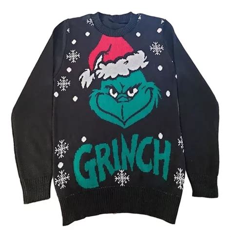 Su Ter Navide O Tejido Grinch Ugly Sweater Unitalla Cuotas Sin Inter S