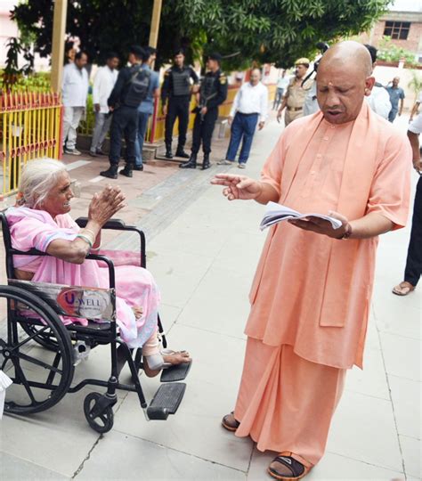 Uttar Pradesh Cm Yogi Listens To Problems Of People At Janata Darshan