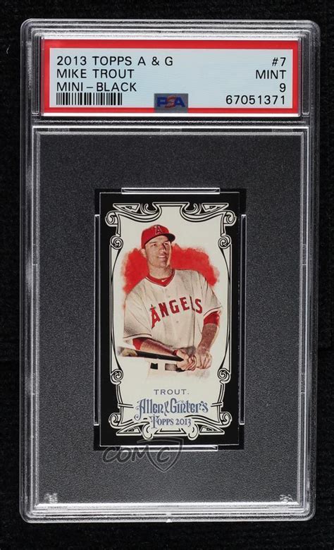 Topps Allen Ginter S Mini Black Border Mike Trout For Sale