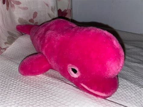 Vintage the Petting Zoo Beluga Whale Plush Dark Pink Fuchsia 1994 Blow Hole NWWTS 16 - Etsy