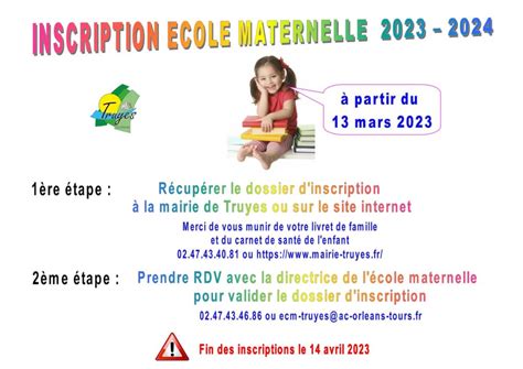 Ecole Maternelle Inscriptions Petite Section Et Nouveaux Arrivants