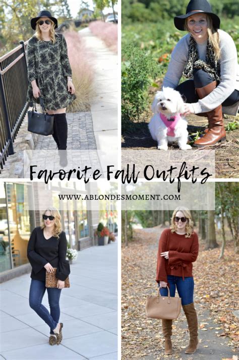 Favorite Fall Outfits - A Blonde's Moment