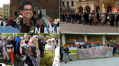 Strajk Nauczycieli Manifestacje Poparcia W Wielu Miastach TVN24