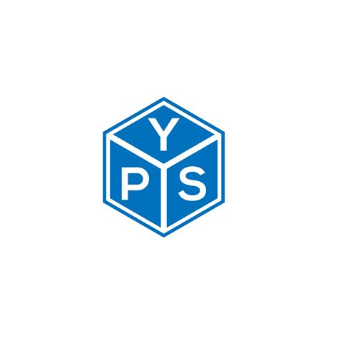 diseño de logotipo de letra yps sobre fondo blanco concepto de