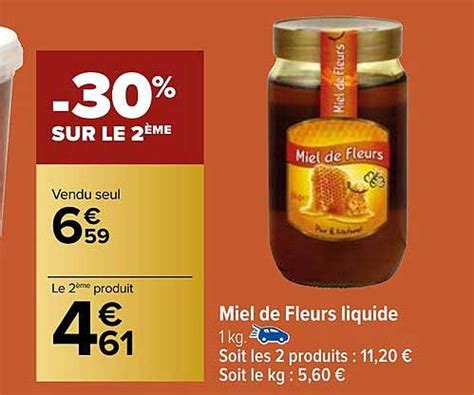 Promo Miel De Fleurs Liquide Chez Carrefour ICatalogue Fr