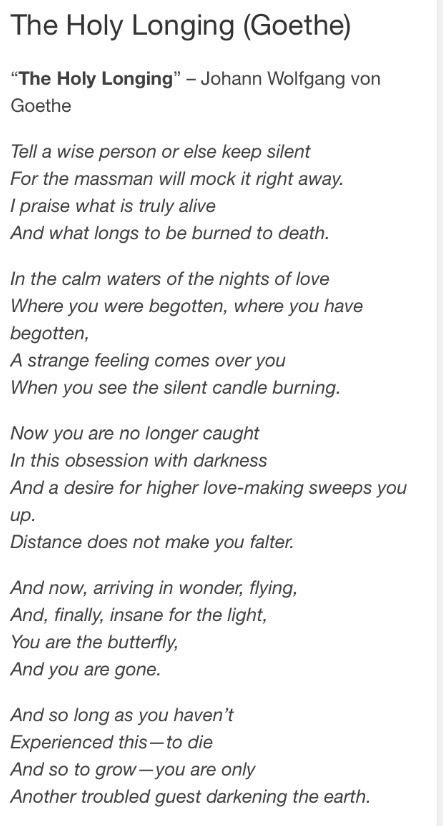 Goethe Poems | 5minsx2midnight