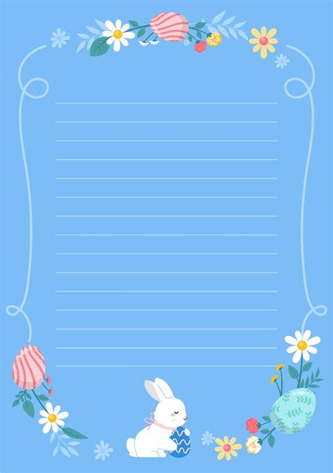 Easter Stationery 6 Free Pdf Printables Printablee