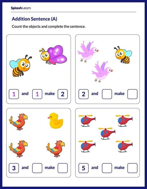 Addition Worksheets - Free & Printable | SplashLearn