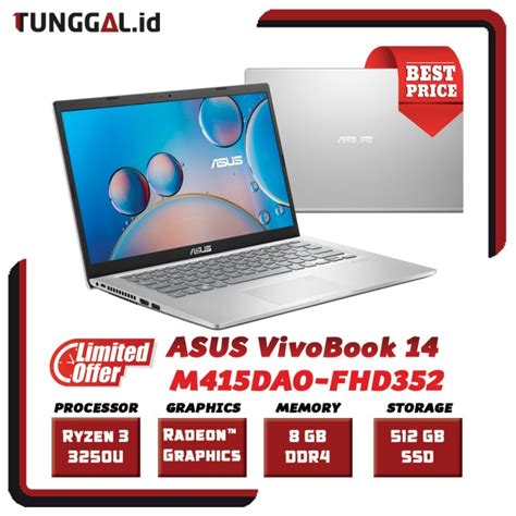 Jual Asus Vivobook M Dao Fhd Ryzen Gb Gb Inch W