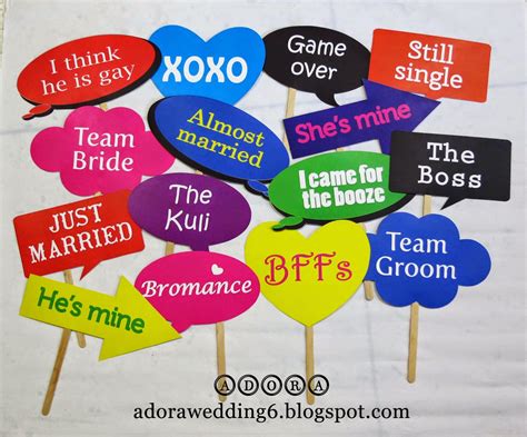 Free Printable Photo Booth Props Words