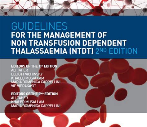 Tif Publishes Updated Guidelines For Management Of Non Transfusion Dependent Thalassemia The