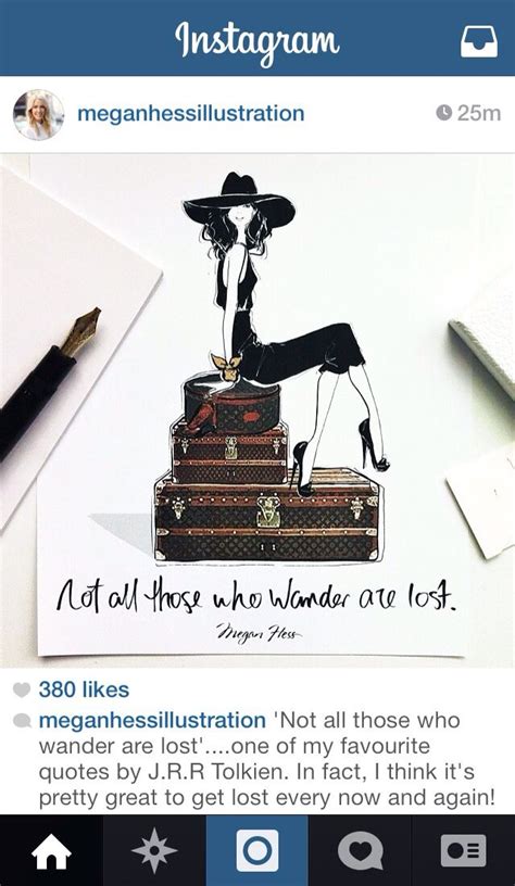 Megan Hess Illustration Not All Those Who Wander Are Lost Jrr