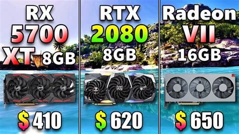 Rx 5700 Xt Vs Rtx 2080 Vs Radeon Vii Pc Gaming Benchmark Test Youtube