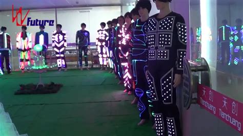 Popular Led Luminous Exotic Dancewear Pole Dancewear Lingerie Sexy Stripper Outfits Rave Clothes