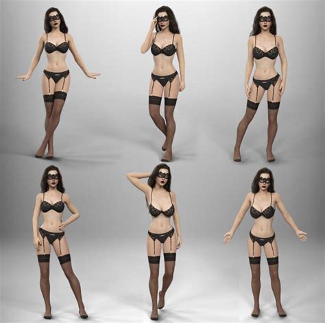 Sexy Poses For G F D Models For Daz Studio And Poser