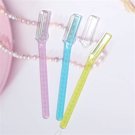 Colorful Precision Eyebrow Razor Set With Stainless Steel Blades