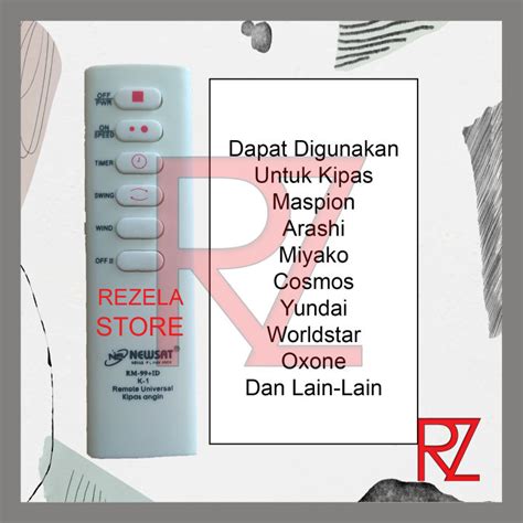 Remote Kipas Angin Multi Universal Langsung Pakai Newsat Ka Lazada